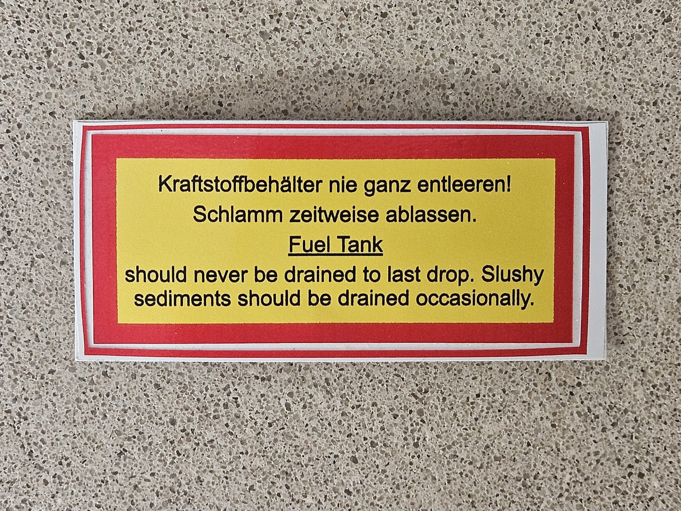 adesivo serbatoio carburante Steyr