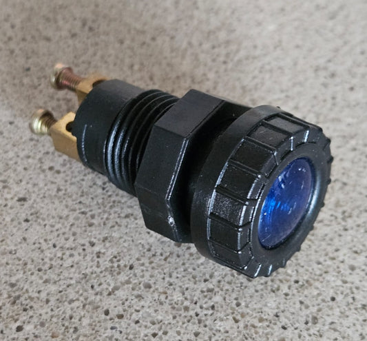 spia luminosa blu